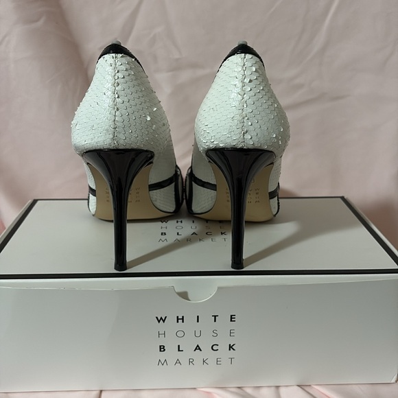 White House Black Market Two-Tone Heels - Picture 5 of 11